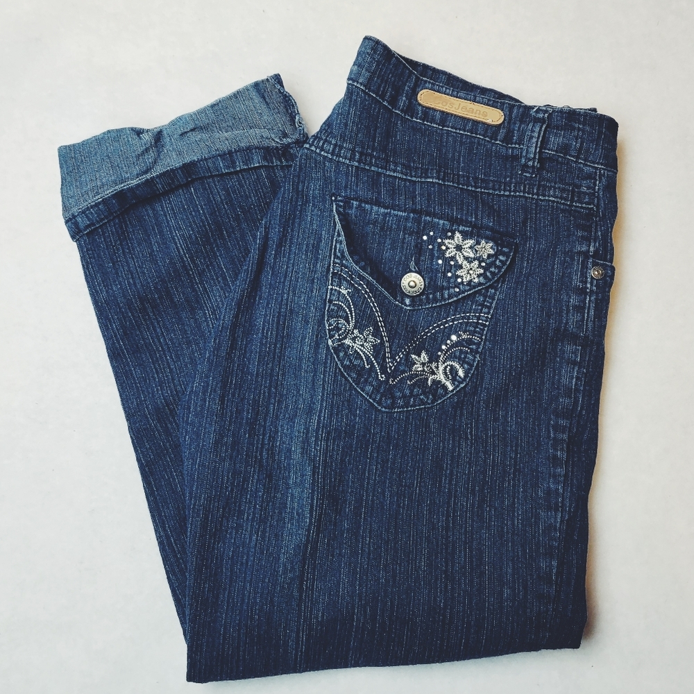 COS Capri Jean's Embellished Sz 12